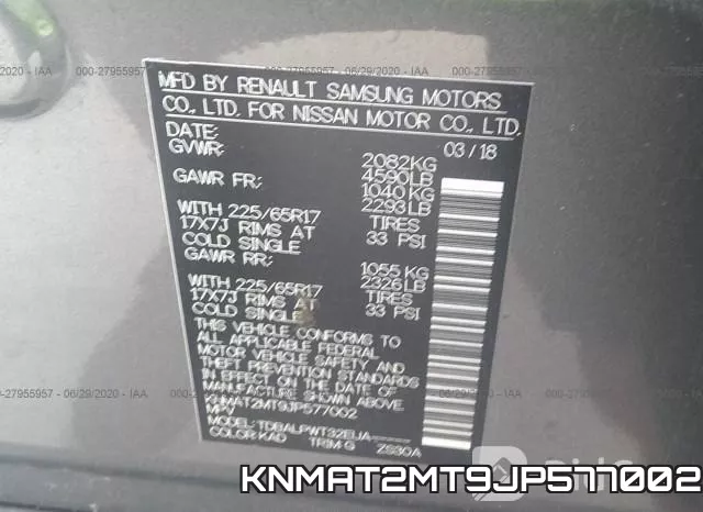 KNMAT2MT9JP577002 фото 10