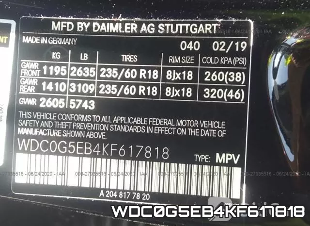 WDC0G5EB4KF617818 фото 10
