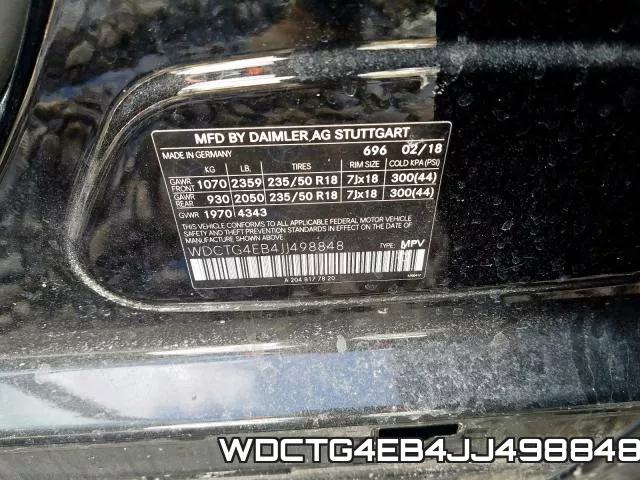 WDCTG4EB4JJ498848 фото 2