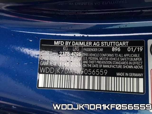 WDDJK7DA1KF056559 фото 2
