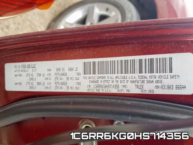 1C6RR6KG0HS714356 фото 2