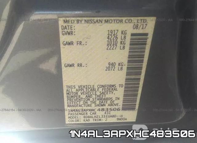 1N4AL3APXHC483506 фото 10