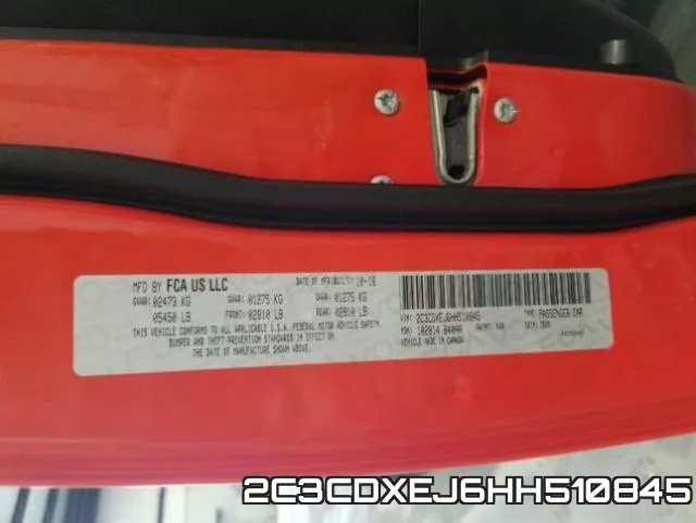 2C3CDXEJ6HH510845 фото 2