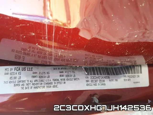 2C3CDXHG7JH142536 фото 2