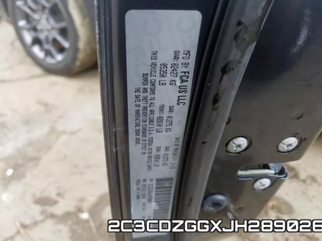 2C3CDZGGXJH289026 фото 2