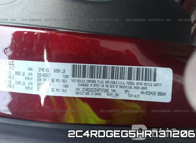 2C4RDGEG5HR737206 фото 10