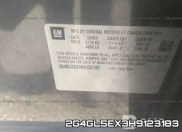 2G4GL5EX3H9123183 фото 10