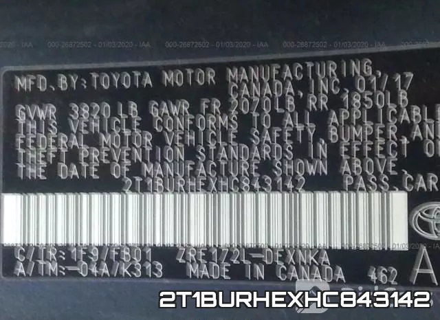 2T1BURHEXHC843142 фото 10
