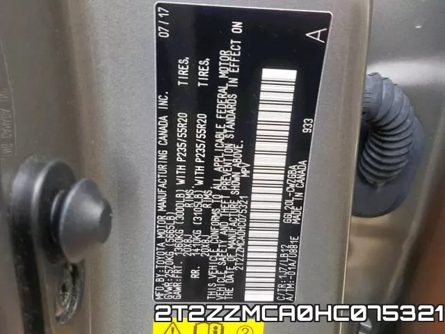 2T2ZZMCA0HC075321 фото 2