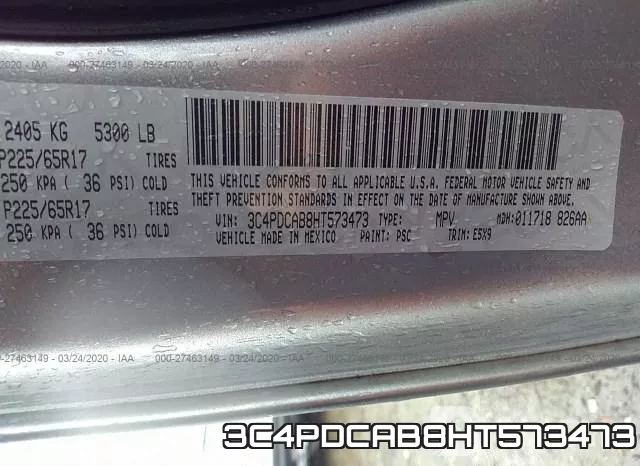 3C4PDCAB8HT573473 фото 10