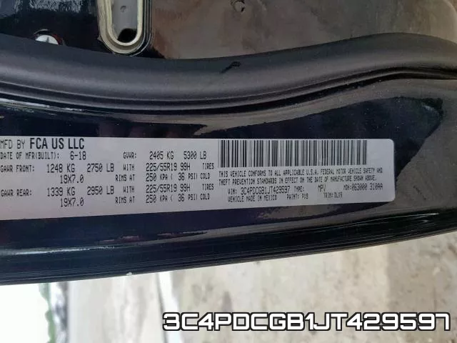 3C4PDCGB1JT429597 фото 2
