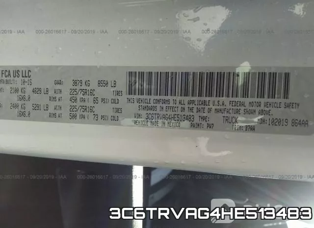 3C6TRVAG4HE513483 фото 10
