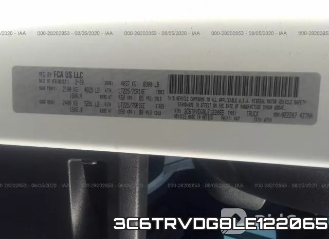 3C6TRVDG8LE122065 фото 10