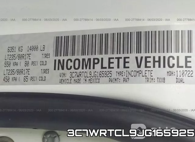 3C7WRTCL9JG165925 фото 2