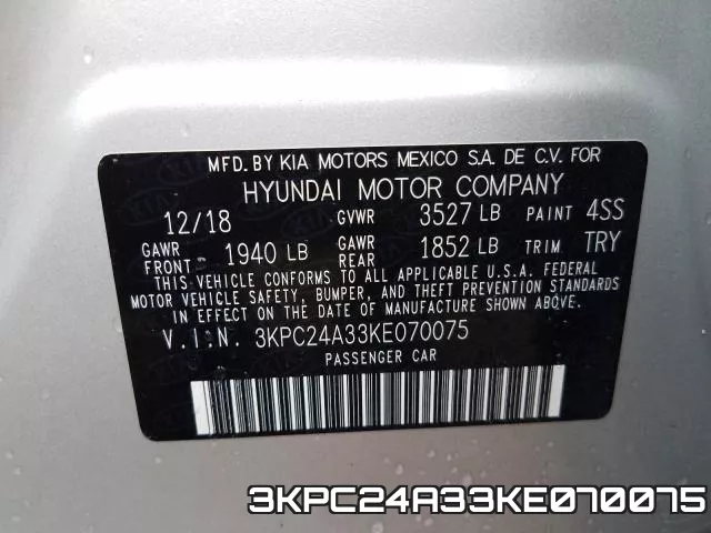 3KPC24A33KE070075 фото 2