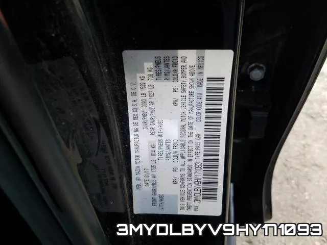 3MYDLBYV9HY171093 фото 2