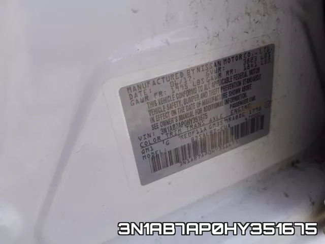 3N1AB7AP0HY351675 фото 2