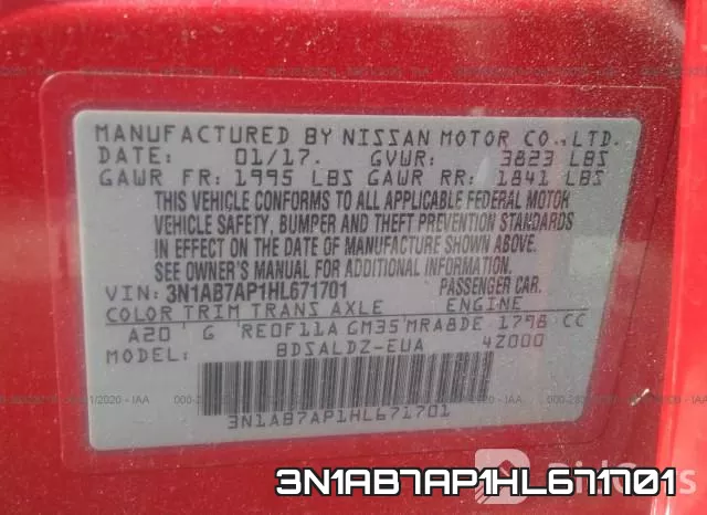 3N1AB7AP1HL671701 фото 10