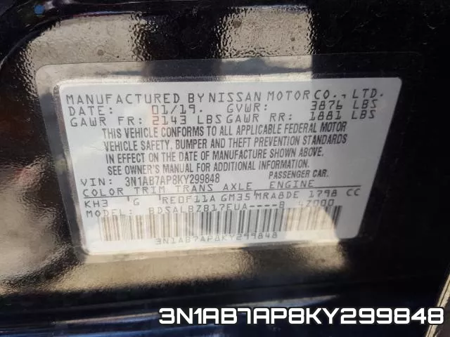 3N1AB7AP8KY299848 фото 2