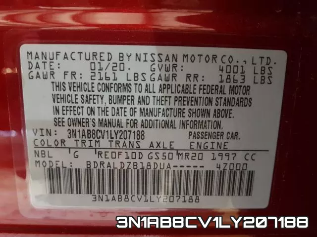 3N1AB8CV1LY207188 фото 2