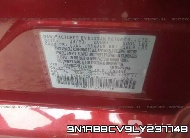 3N1AB8CV9LY237748 фото 10