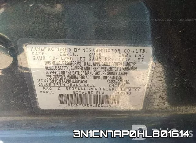 3N1CN7AP0HL801614 фото 10