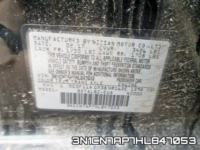 3N1CN7AP7HL847053 фото 2