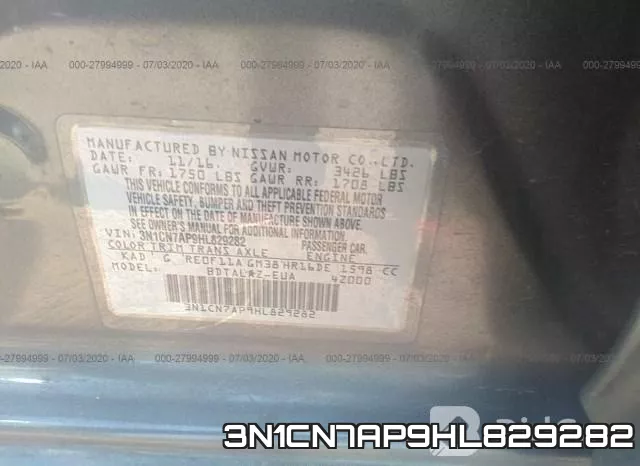 3N1CN7AP9HL829282 фото 10
