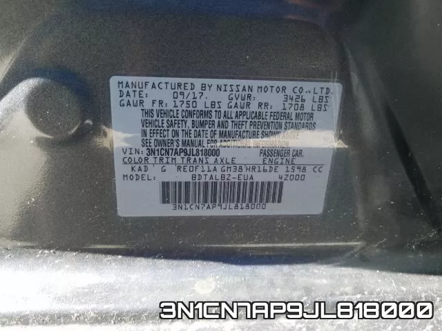 3N1CN7AP9JL818000 фото 2