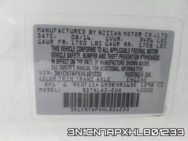 3N1CN7APXHL801233 фото 2