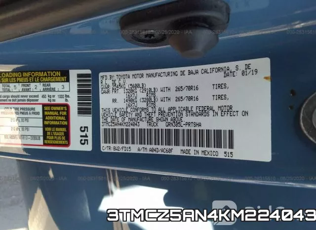 3TMCZ5AN4KM224043 фото 10