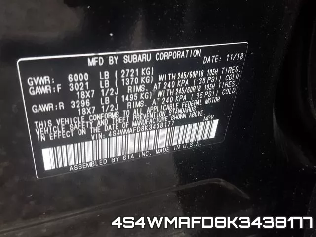 4S4WMAFD8K3438177 фото 2