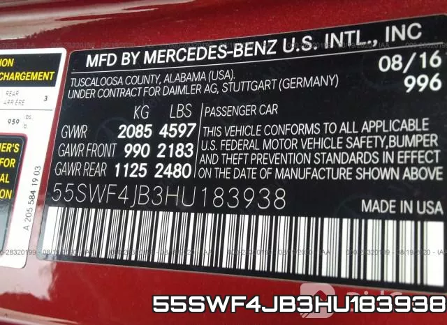 55SWF4JB3HU183938 фото 10