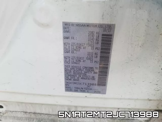 5N1AT2MT2JC713988 фото 2