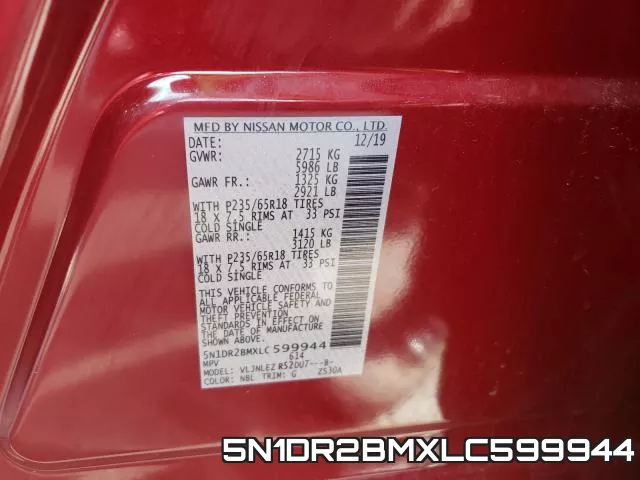 5N1DR2BMXLC599944 фото 2