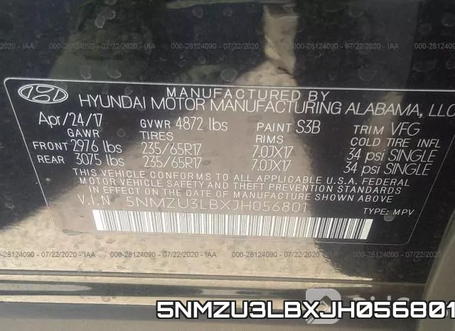 5NMZU3LBXJH056801 фото 10