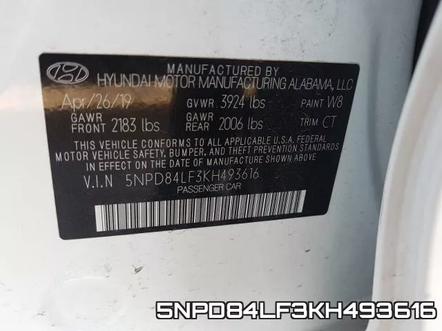 5NPD84LF3KH493616 фото 2