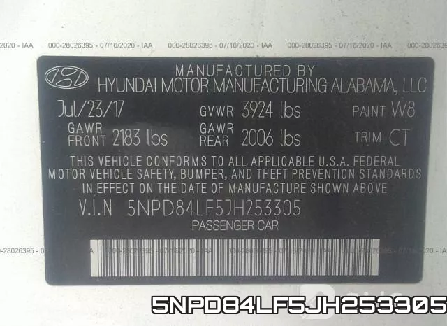 5NPD84LF5JH253305 фото 10