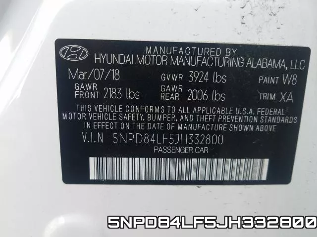 5NPD84LF5JH332800 фото 2