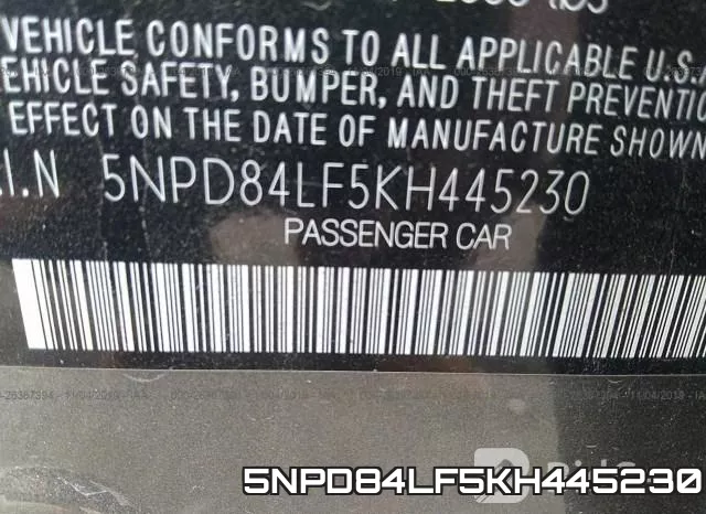 5NPD84LF5KH445230 фото 10
