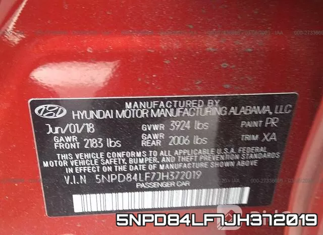 5NPD84LF7JH372019 фото 10