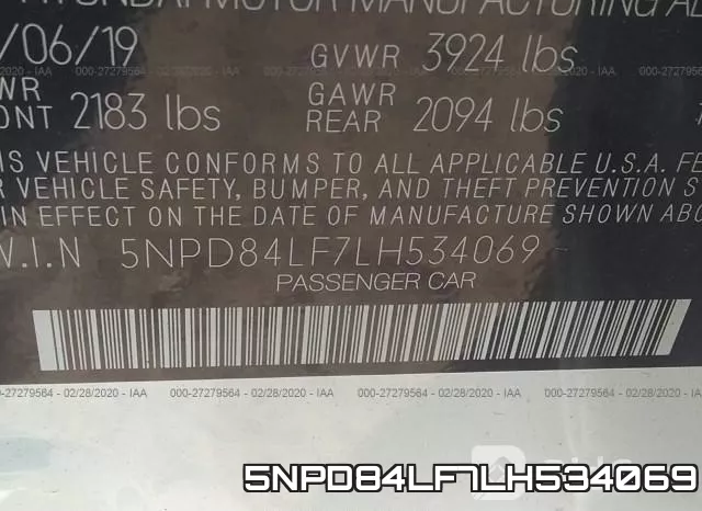 5NPD84LF7LH534069 фото 10