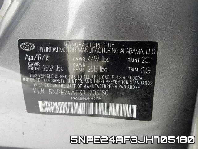 5NPE24AF3JH705180 фото 2