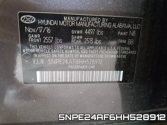 5NPE24AF6HH528912 фото 2