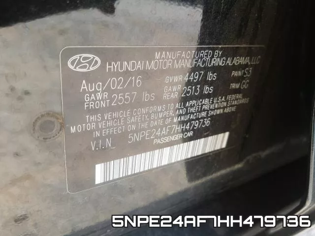 5NPE24AF7HH479736 фото 2
