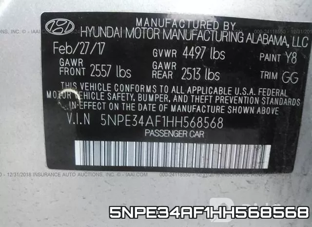 5NPE34AF1HH568568 фото 10