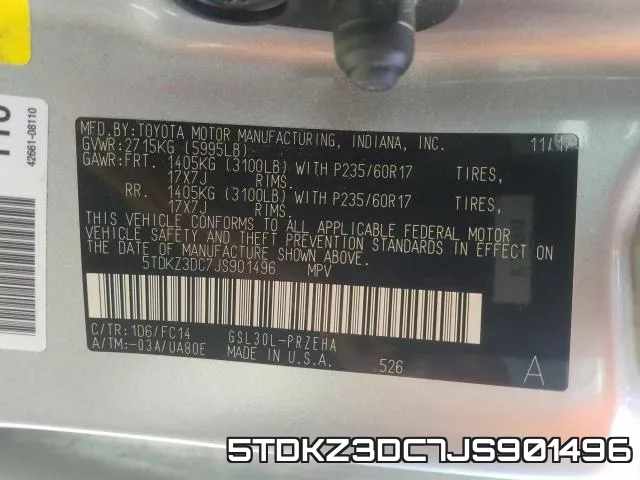 5TDKZ3DC7JS901496 фото 2