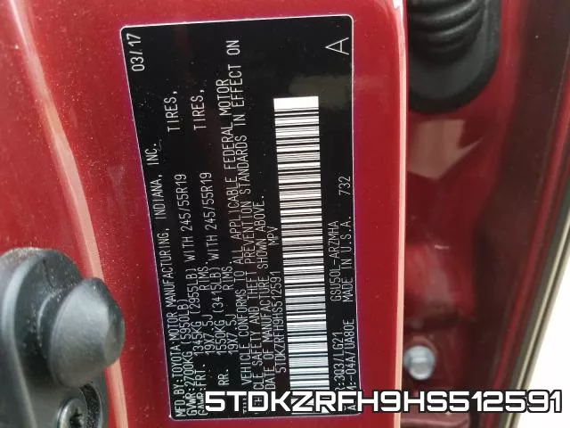 5TDKZRFH9HS512591 фото 2