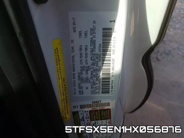 5TFSX5EN1HX056876 фото 2