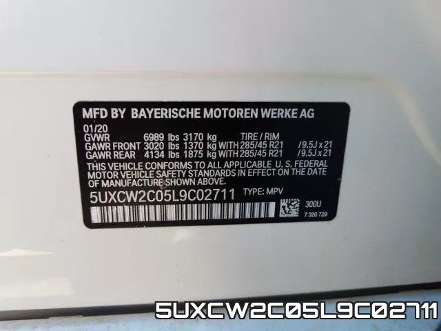 5UXCW2C05L9C02711 фото 2